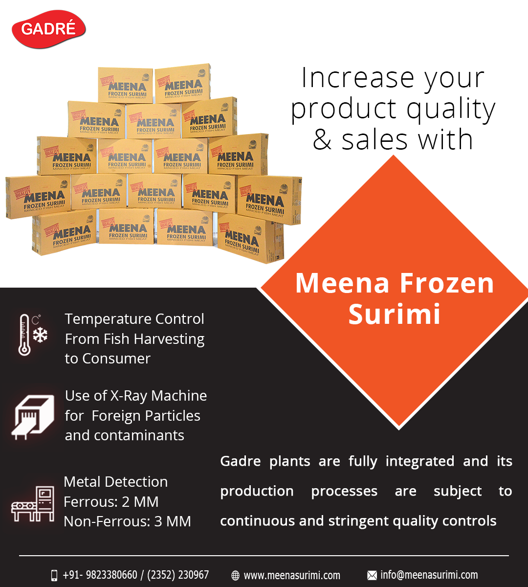 MeenaSurimi's tweet photo. For more detail visit us on https://t.co/wGXGhjIeKD

#surimipaste #croaker #itoyori #sardine #ribbonfish #bigeye #mixfish #certification #HACCP #euapproved #fssai #mixfishsurimi #fishsurimi #gadremarine #meenasurimi https://t.co/s29fJiZbzK
