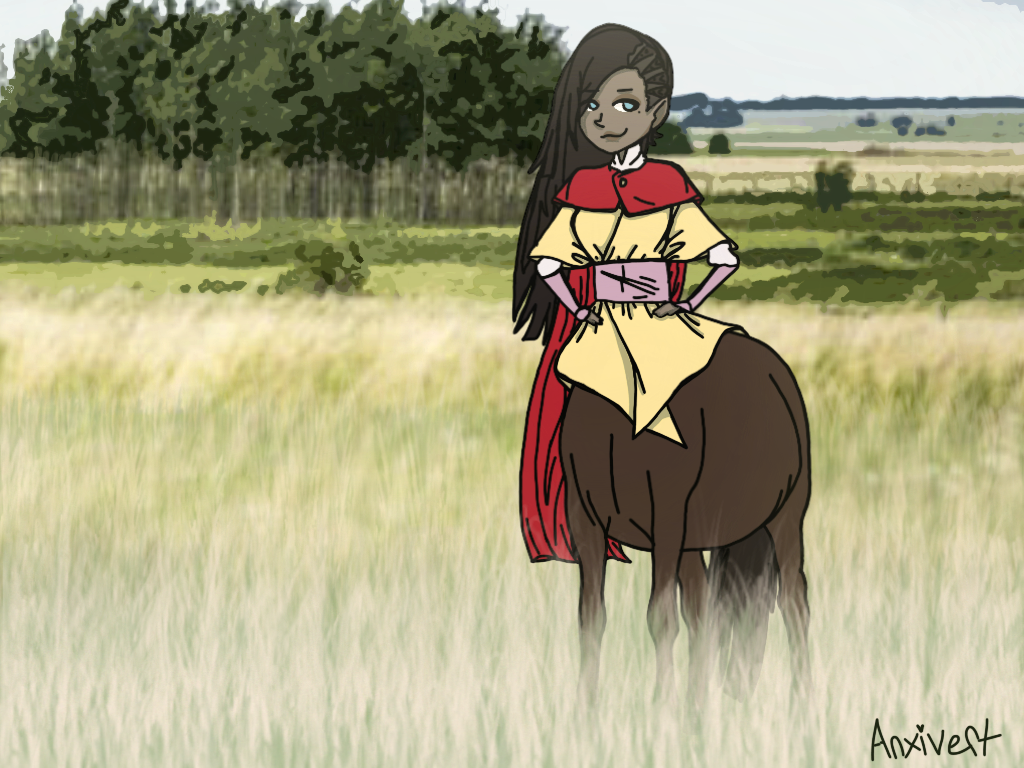 anxivert's tweet photo. My #prettymuchfinished version of my friend #Tinkerblunder ’s #DnDcharacter with a #background and everything. #grasslands
#personalinterpretation #creativeliberties #dnd #brumby #horse #monkclass #dndmonk #horsemonk #artforfriends #art #characternotes https://t.co/Ri8wpSkoUP