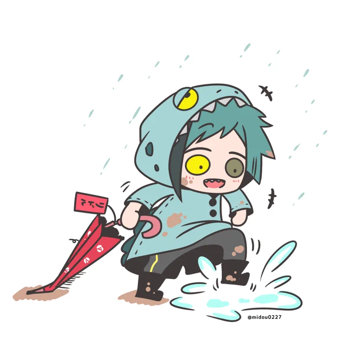雨ではしゃぐ?☔ 
