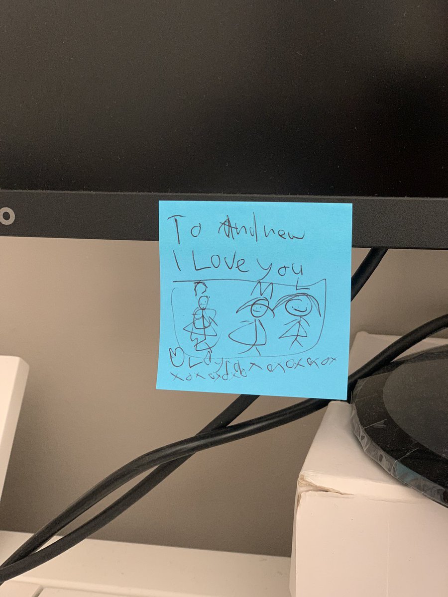 andrewheading22's tweet image. Sometimes it’s the small stuff that fills your heart with joy. #smallnotes #postit #workingfromhome