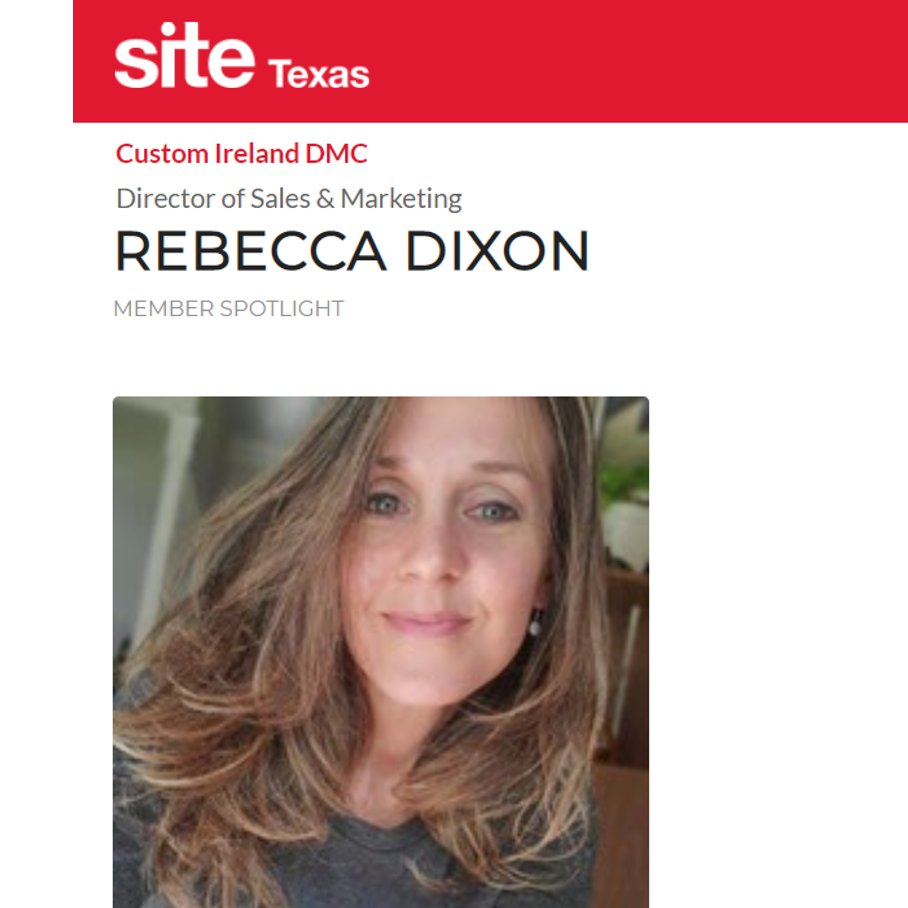 customireland's tweet photo. Shout out to our friends at @sitetexas for featuring our Texas-based Director of Sales &amp; Marketing in this month's member spotlight! 🤠☘️ >  
https://t.co/0Ppcre5J2t 
#SiteUnite https://t.co/8eHxSz73AO