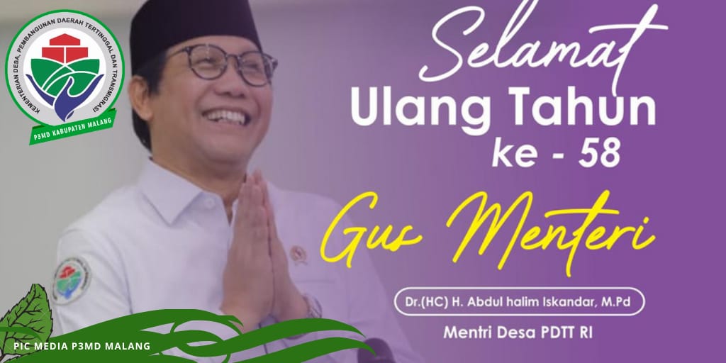 Selamat Harlah yang ke-58 thn Pa Menteri Desa, semoga diberikan kesehatan selali. Amin....
#Harlah58GusHalim
#P3MDKalsel
<a href="/jokowi/">Joko Widodo</a>
<a href="/halimiskandarnu/">ABDUL HALIM ISKANDAR</a>
<a href="/anwsanusi/">Anwar Sanusi</a>
<a href="/malik_haramain/">malikharamain</a>
<a href="/imansyukri/">Iman Sukri</a>
<a href="/taufikmadjid71/">IG : taufik.madjid</a>
@fachrilabalado
<a href="/azzameldzikrie/">#SantriIndonesia</a> 
<a href="/tppkemendes/">TPP KEMENDES</a> 
<a href="/KemenDesa/">Fast Track Travel</a>
@tpp_p3mdkalsel
