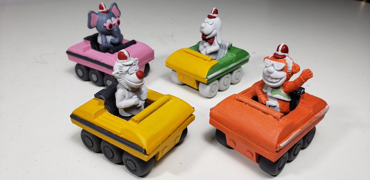 PodcastIndi's tweet image. Went back to working on silly fun models tonight. ~Eric🎨😜