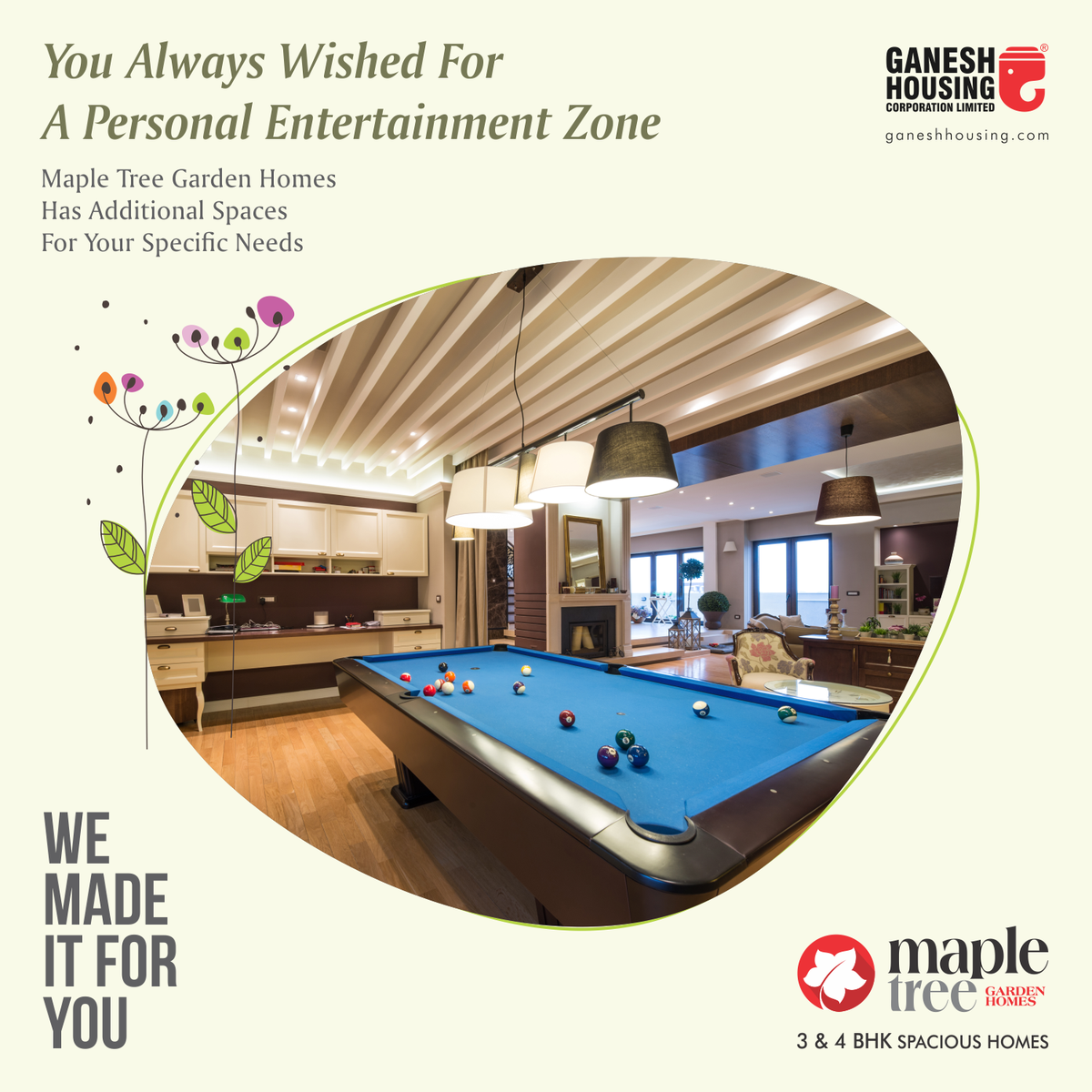 GaneshHousing's tweet photo. Why spend on a club membership when you can enjoy a club like a lifestyle at #MapleTreeGardenHomes
Visit the site, call on: +91 79 6777 6216 or click here: https://t.co/DovT4IuiM8
#GaneshHousing #RealEstate #LuxuriousHomes #ResidentialProperties #ClubLifestyle #EntertainmentZone https://t.co/oZ6mlijGrS