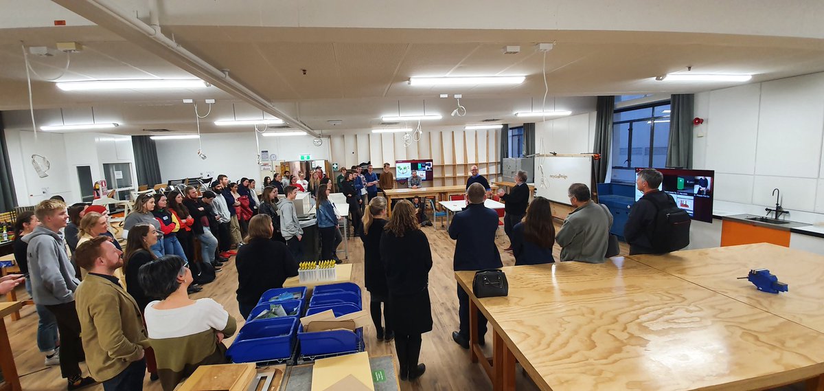 UCNZSoPD's tweet photo. Great to be back on campus @UCNZ with the students for a showcase for recycling design, organised by PRODSOC. https://t.co/hGHdMRUtYl