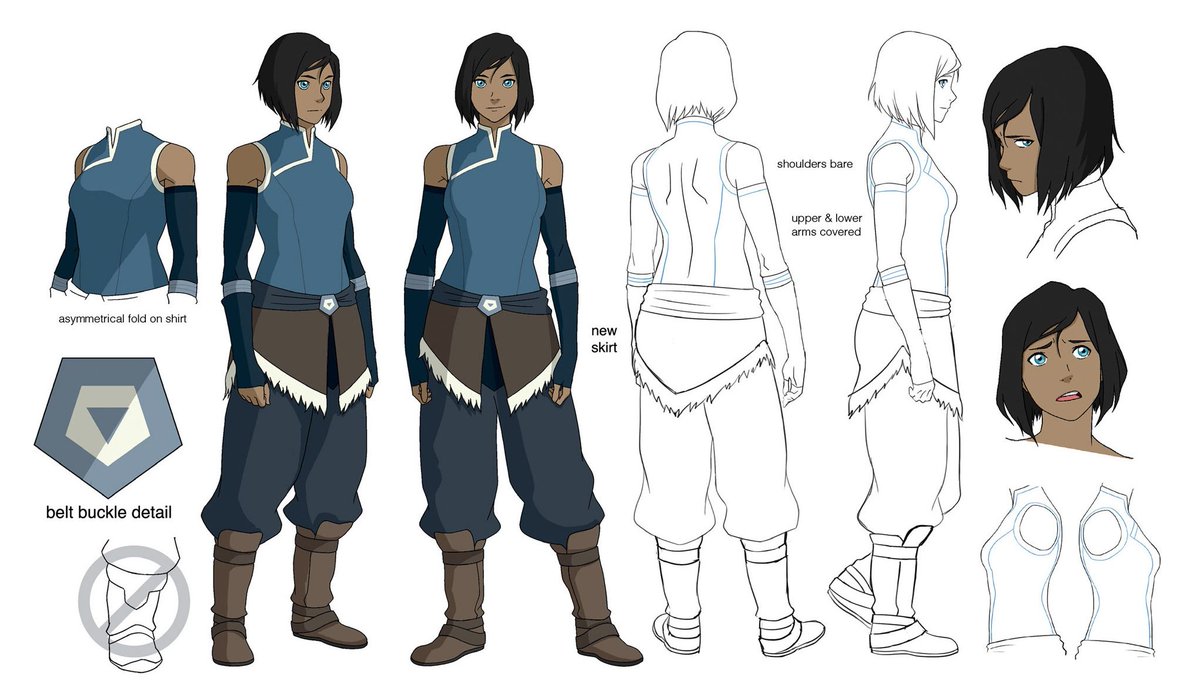 Verydispleased's tweet photo. I just noticed that Sypha and Korra share similar outfits and color schemes https://t.co/iF2E5tj3Q1