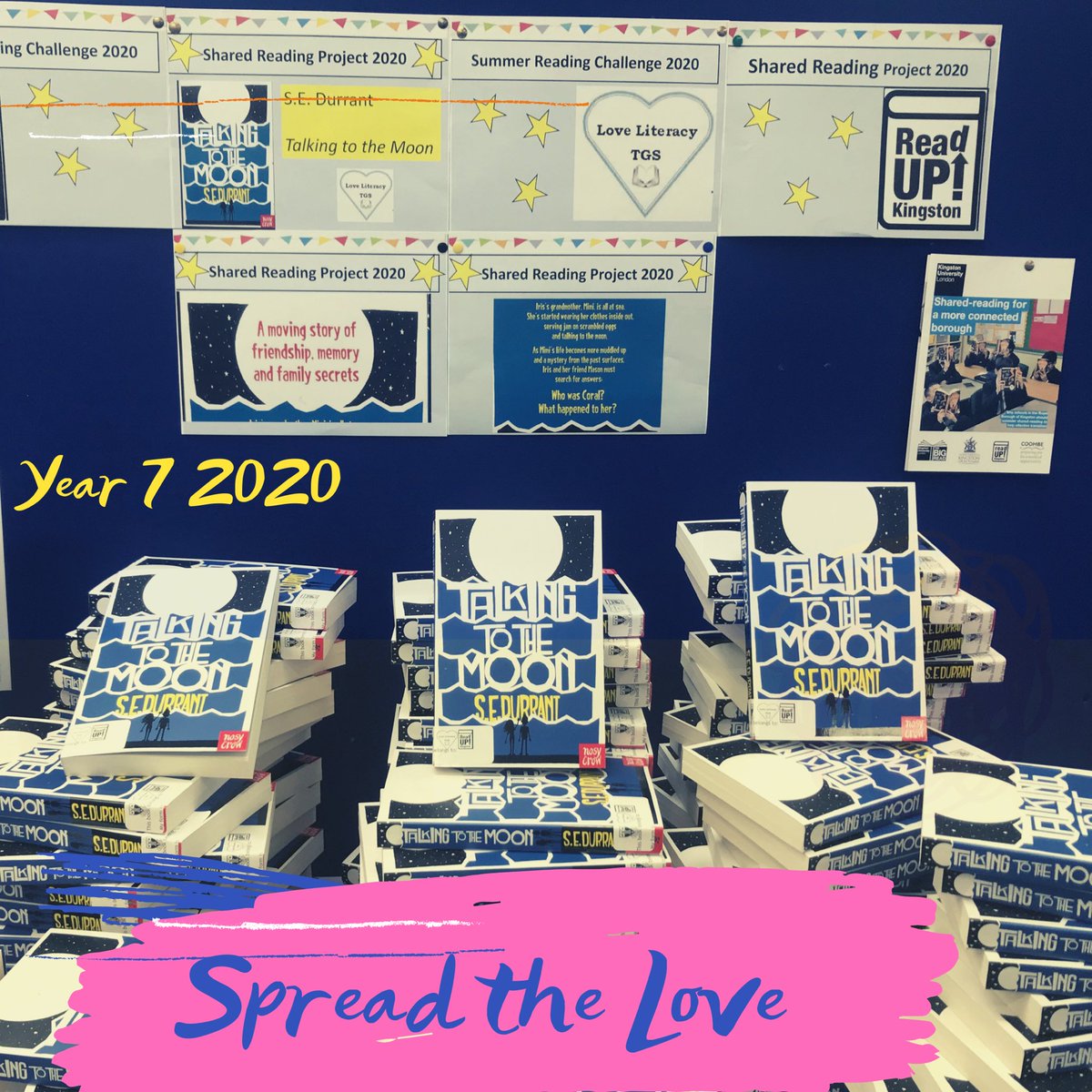 TolworthGirls's tweet photo. So pleased we got on board with @ReadUpKingston & @RegencyBookshop - A free copy of this brilliant story by @SEDurrant for our new students in time for their Summer #Reading Challenge https://t.co/lP7sRI7U9y