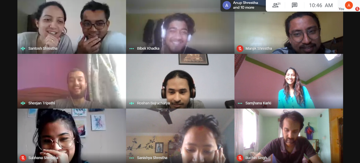 esatya_io's tweet photo. Happy moments with happy faces. Welcoming new member in the Rumsan family during the weekly team meeting of eSatya with Rumsan Group of Companies.
#esatya #meeting #rumsan #family #happy #moments https://t.co/DhjXZzrd0C