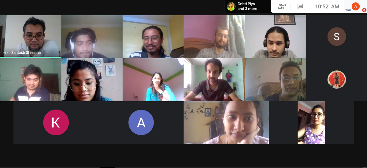 esatya_io's tweet photo. Happy moments with happy faces. Welcoming new member in the Rumsan family during the weekly team meeting of eSatya with Rumsan Group of Companies.
#esatya #meeting #rumsan #family #happy #moments https://t.co/DhjXZzrd0C