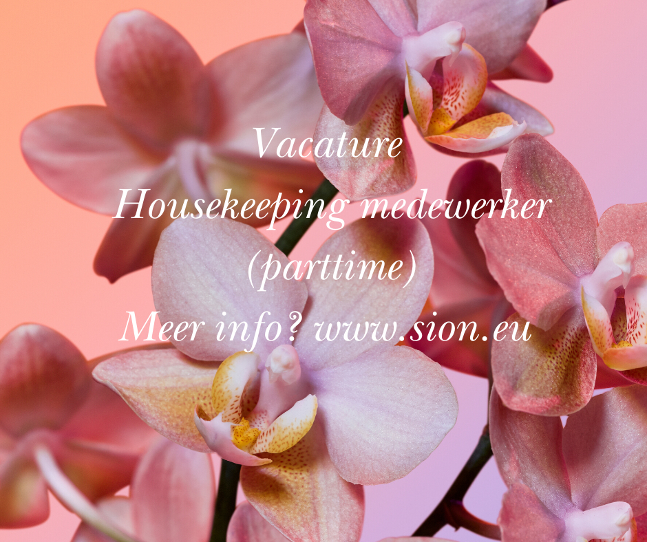 📣#Vacature Housekeeping! Werken in een kleurrijke omgeving met leuke collega’s?
Wij zoeken een gepassioneerde poetser met oog voor detail. Meer info en solliciteren? 
sion.eu/werken-bij/ delen = 💛