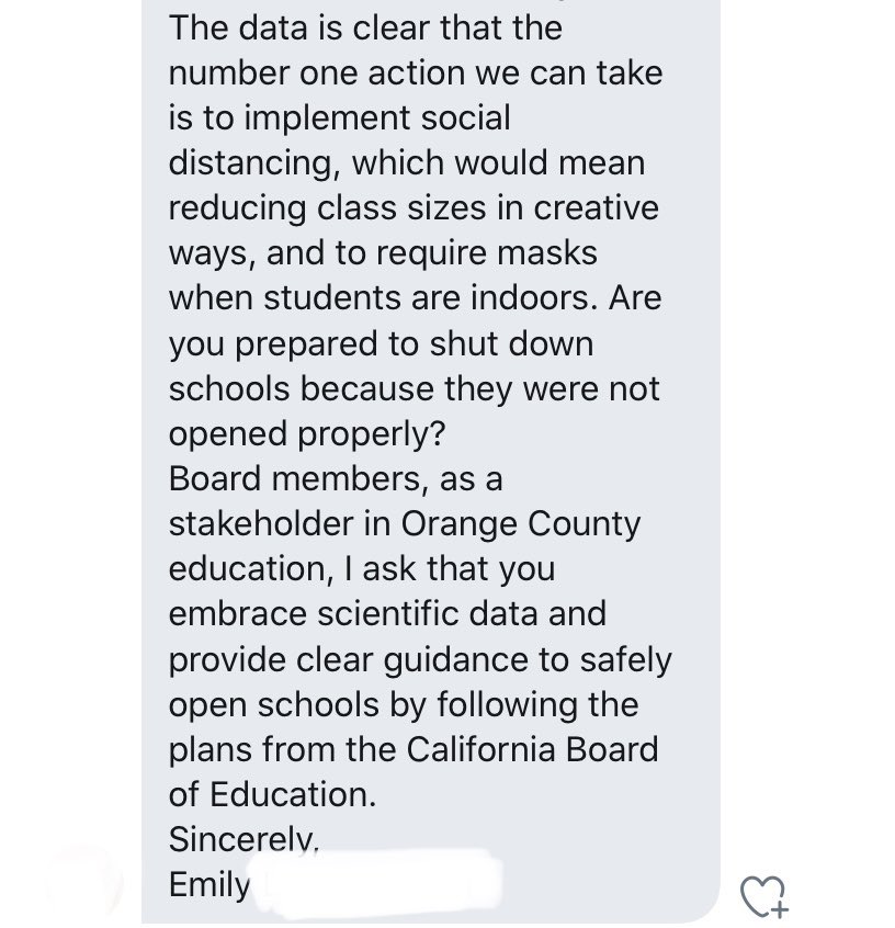 We need to hear from the teachers.
