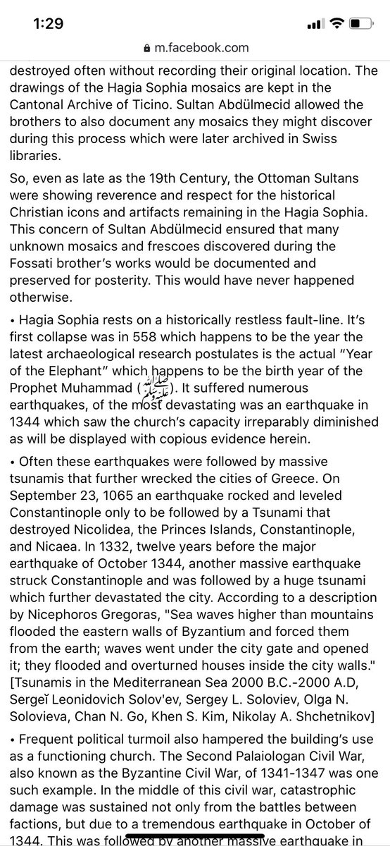 Sharing this excellent post (longish, but ABSOLUTELY WORTHY) on the  #HagiaSophia issue. Traces its history to before the birth of Rasulullah (SAW) up till Mustafa Kemal. This is why we say that those opposing Turkey’s move just do not know the historical facts. 1/2