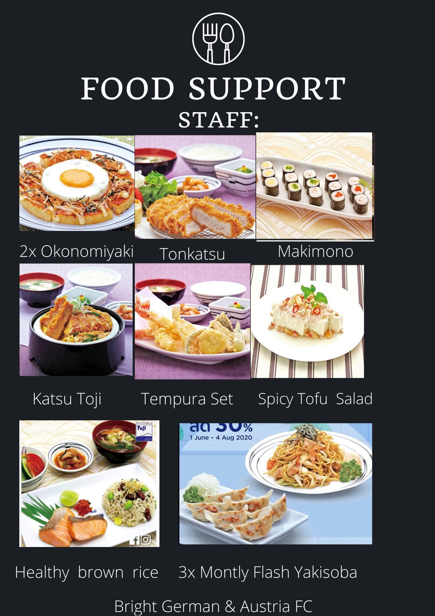 Bright ᥫ German Austria Fc Food Support Dinner Since Our Beloved Bright Loves Fish And Beef Here We Are Japanese Food For Bright And Everyone