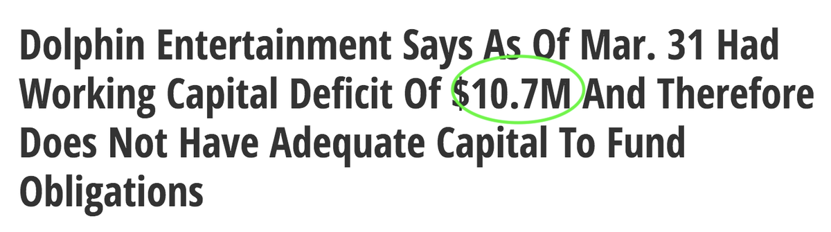 The_Hedge_House's tweet photo. $DLPN No surprise that @Benzinga is spreading misinformation for their own benefit. $DLPN had a $10.7M deficit. However, they did a DIRECT offering for $8.3M &amp; accounted for a missing $2.4M in revenue. So $DLPN accounted for the deficit!($8.3M + $2.4M = $10.7M) Spread the word!🗣️ https://t.co/UDtTPRCW1u