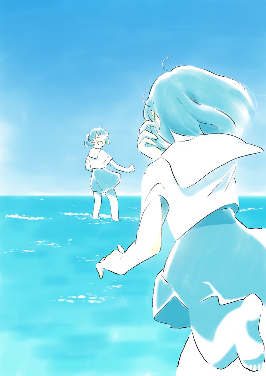 「#私の絵柄に似合いそうな曲を教えてください
おもしろそ〜どんなのかな 」|水元さきの@作品集発売中のイラスト