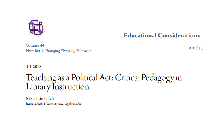 3/Why do teachers like her think this?It's because professors of education in the universities and colleges of education (where teachers are trained) think what goes on in the classroom is all about politics, and have been claiming that teaching is a political act: