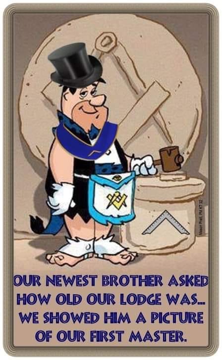ProvincialGLN's tweet photo. #MasonicHumour 😂 Yabba Dabba Doo https://t.co/btERd10hoj