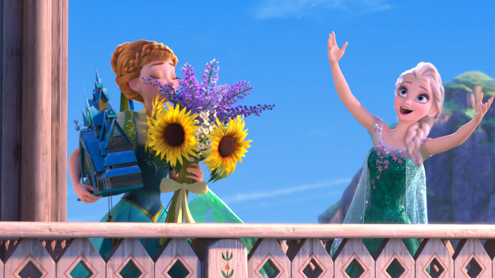 アナと雪の女王　ディズニー アナ誕生日ドレス　向日葵髪飾り付き120cm 新品 ディズニープラス公式 on X: 