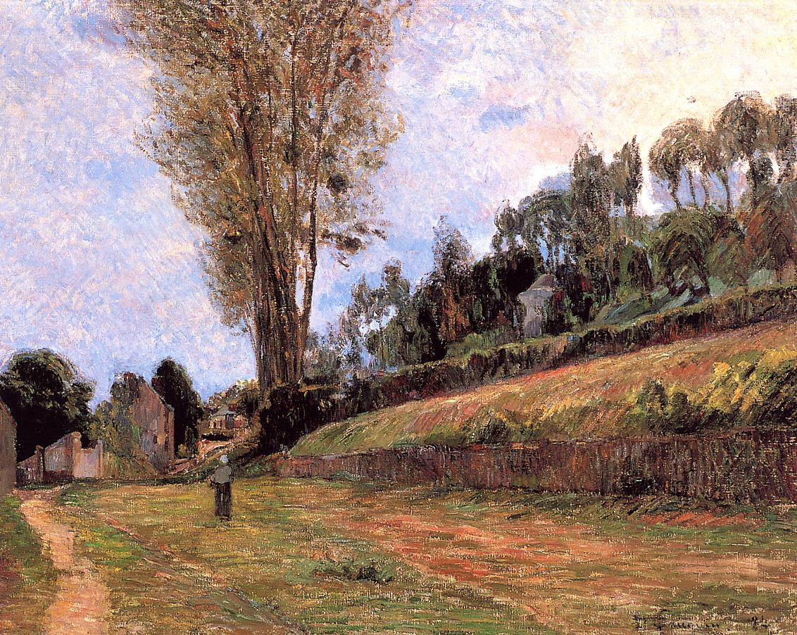 Revizorsb's tweet photo. Paul Gauguin
 - Street in Rouen, 1884 https://t.co/SlHWVbsVlq