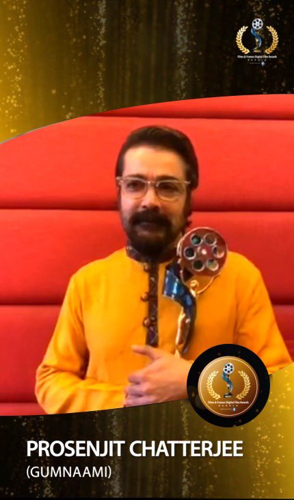 Films and Frames Digital Film Awards (@filmsandframes) on Twitter photo <a href="/prosenjitbumba/">Prosenjit Chatterjee</a> wins the award for the Best Actor (Critics) for Gumnaami in Films and Frames Digital Film Award. Many congratulations! <a href="/srijitspeaketh/">Srijit Mukherji</a> <a href="/SVFsocial/">SVF</a> #fafda2020 <a href="/prosenjitbumba/">Prosenjit Chatterjee</a> wins the award for the Best Actor (Critics) for Gumnaami in Films and Frames Digital Film Award. Many congratulations! <a href="/srijitspeaketh/">Srijit Mukherji</a> <a href="/SVFsocial/">SVF</a> #fafda2020