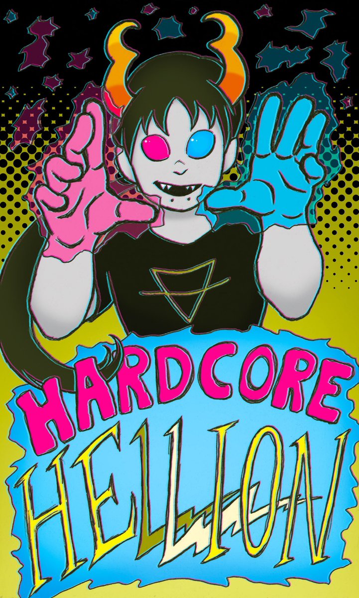 I drew one of my friend's ocs for her birthday a while back. everybody should go check out her instagram, especially if you like homestuck and dangan ronpa instagram.com/doomtemp.arts