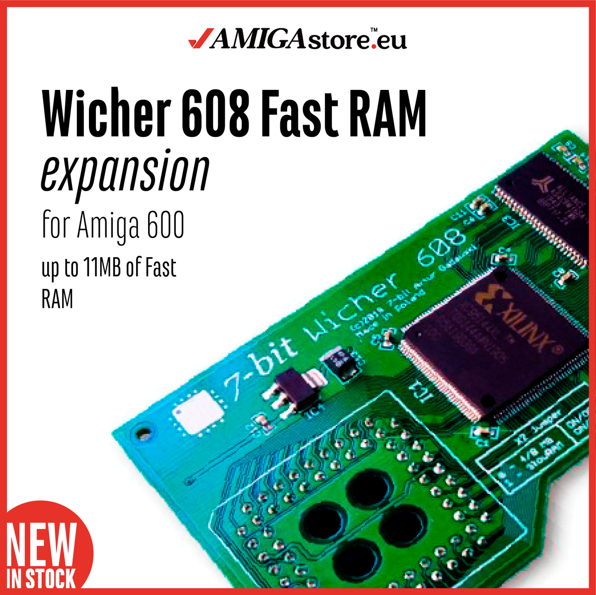 AMIGAstore's tweet photo. #Wicher608 #FastRAM #Expansion #NEW #InStock
For #Amiga600

#SecondChance at @AMIGAstore.eu™
https://t.co/lPAANTfcJY

#WeContinueOperating at your trusted #AMIGA_store

#Wicher #RetroGaming #RetroStore #RetroInformática #RetroComputer #Amiga #Store #AMIGAstore_eu https://t.co/ZHcza4t8Yd
