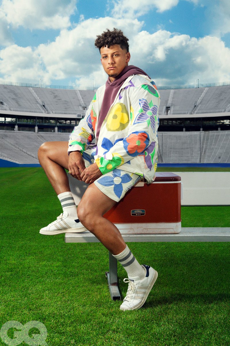 lukeleifeste's tweet photo. A week go, @PatrickMahomes signed the most lucrative contract in the history of sports.

Today, he graces the cover of @GQMagazine and opens up to @SkipperClay about his $503 million contract, speaking out on BLM, and what he said to Roger Goodell: https://t.co/kBcf31xKN9 https://t.co/50jhP8cRCU