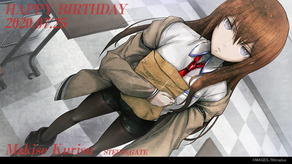 科学adv公式 7月25日は Steins Gate より 牧瀬紅莉栖 Cv 今井麻美 の誕生日 Happy Birthday 紅莉栖 T Co Ronxohjarz シュタゲ 科学adv 牧瀬紅莉栖生誕祭 T Co D8l85rtc4i