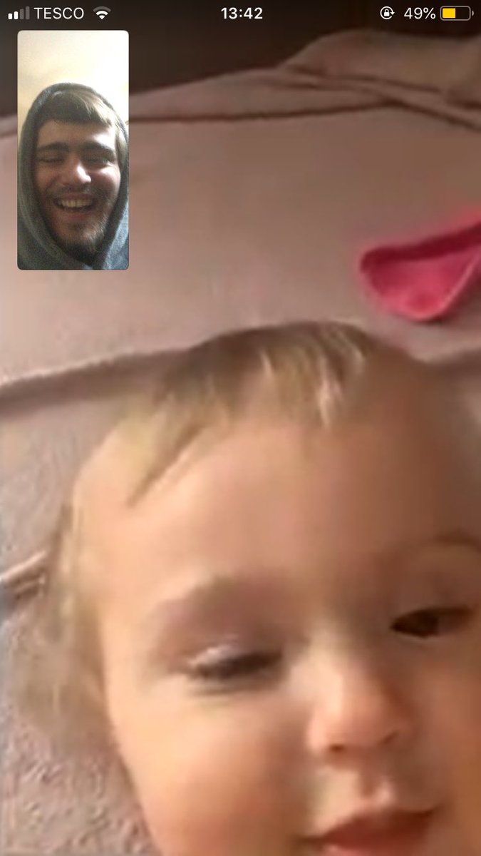 WNTD____'s tweet photo. She might be 1 but FaceTimes with this little one make me so happy ❤️ https://t.co/ekbg18pRdc
