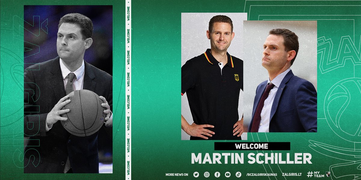bczalgiris's tweet photo. Zalgiris has a new man in charge. Let’s welcome Austrian specialist Martin Schiller to Kaunas! 🤝

Read more ➡️ https://t.co/OGC92KGsKX https://t.co/i1BxDGoowy