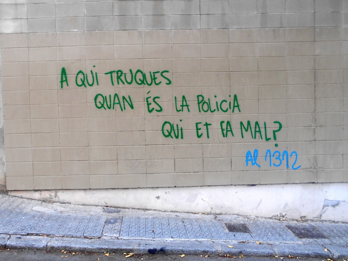 Vist a #Vallcarca. #ACAB