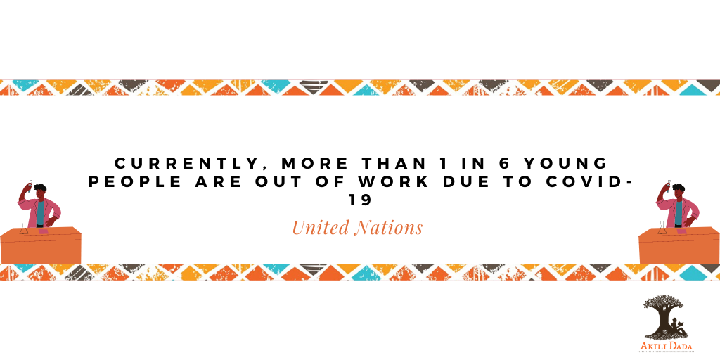 AkiliDada's tweet image. More than 1 in 6 youths are out of work due to COVID. We're providing care packages that contain essential items (sanitary towels &amp;amp; foodstuffs) to our girls during these uncertain times. You too can safeguard the future of girls by joining us akilidada.org/donate #WYSD2020