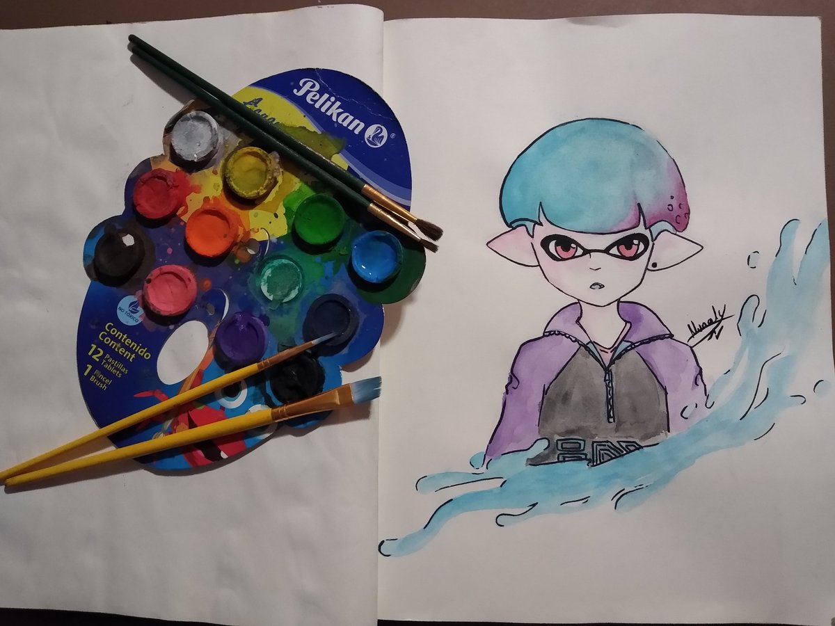 NunNyle's tweet photo. #Splatoon2 #splatoon2art #NintendoSwitch #SplatoonManga #VintageSplatoon #SplatoonVintage #Corocoro #Corika https://t.co/hEEbZ6ZWVl