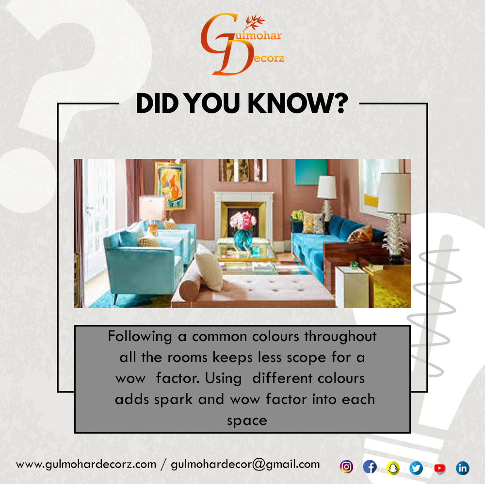 new fact on interior designing...😊😊
#gulmohardecorations #gulmohardecorzpost #gulmoharinterior #gulmohardesigns #gulmohardecorz #Facts #interior #interiorsdesign #colour #colorful #colours #wall #interiorfacts