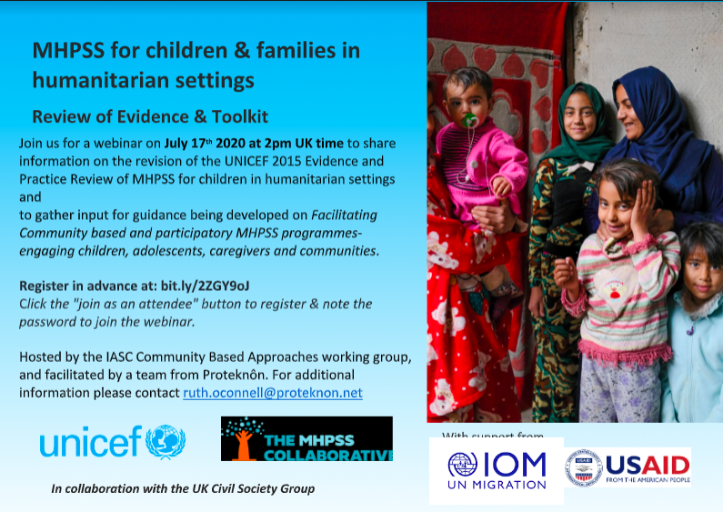 mhpss's tweet photo. WEBINAR ALERT 🌏  #MHPSS for children &amp; families in humanitarian settings

Register in advance: https://t.co/xnFv7SUxoB
July 17, 2pm [ UK time ]  
Learn more: https://t.co/oD02Gc0hpm https://t.co/xquLul8Sf6