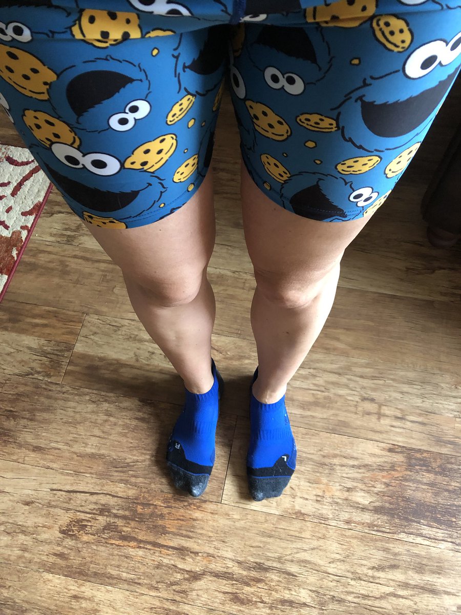 cookie monster running leggings
