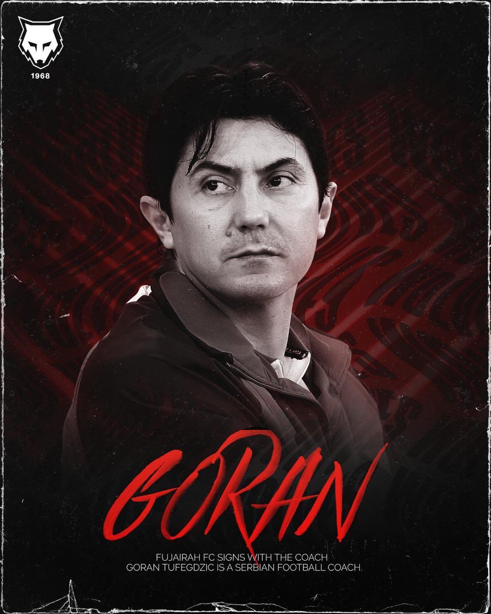 FujfcE's tweet photo. ๐ด Officially ... Serbian Goran Tovaric is the coach of Fujairah.
#Fujfc https://t.co/qjF9SVSnNl