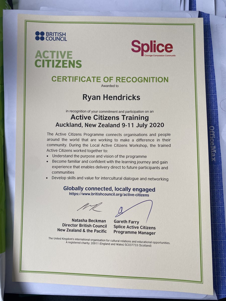 nzBritish's tweet photo. Great to be a part of the latest @ActiveCitizens Training in Auckland with @SpliceAKL. #ActiveCitizens is a social leadership training programme, building trust and understanding by supporting people to take action on issues they care about. Globally connected, locally engaged. https://t.co/7Q5w3P3Q8K