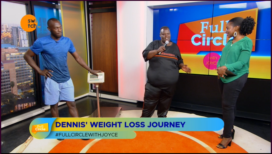 switchtvkenya's tweet photo. Three and a half kilos down!!!!!
Denis is doing great, from 181Kgs to now 153Kgs, those are 28Kgs down! Tell us guys, how much weight have you lost since the start of this journey?
#FullCirclewithJoyce #TuesdayMotivation #TuesdayThoughts #Tuesdayvibes #GoDenis! https://t.co/hbsnE1eac9
