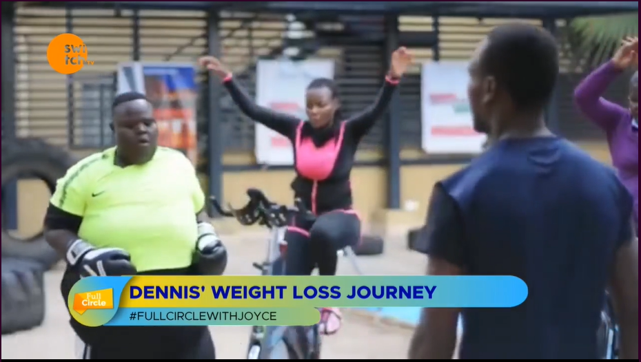 switchtvkenya's tweet photo. Three and a half kilos down!!!!!
Denis is doing great, from 181Kgs to now 153Kgs, those are 28Kgs down! Tell us guys, how much weight have you lost since the start of this journey?
#FullCirclewithJoyce #TuesdayMotivation #TuesdayThoughts #Tuesdayvibes #GoDenis! https://t.co/hbsnE1eac9