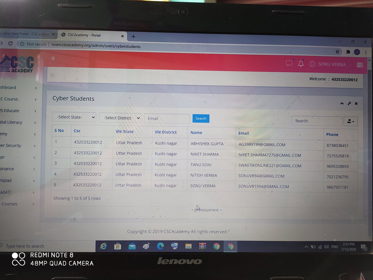 Sonuvr94's tweet image. I am  CSC VLE .we are celebrating CSC CSCBalDiwas at our  CSC Center.I have successfully registered 5 students in cyber security course...
#CSCBalDiwas #CSCDiwas 
#cscup