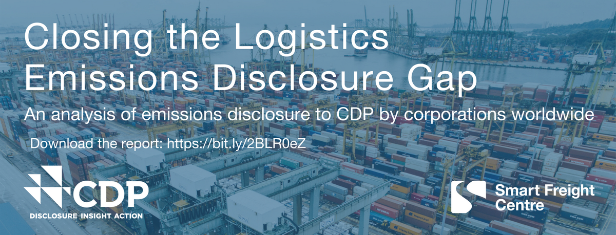 smartfreightctr's tweet photo. It’s launch day! Closing the #Logistics #Emissions #Disclosure Gap @smartfreightctr and @CDP new report out today is a must-read. Download here: https://t.co/gHefq2DHZa #GLECFramework #zeroemissions #freight #transportation https://t.co/Pp62mAxB5C