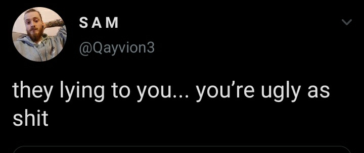 A fucking WHITE man being RACIST @Qayvion3 (could be a bm behind this account)