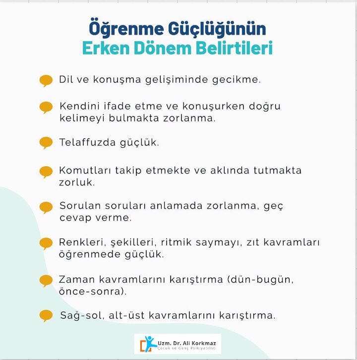 Psikiyatri's tweet photo. Özgül Öğrenme Bozukluğu (ÖÖB), çocukların okuma, yazma, matematik, motor beceri, görsel-işitsel algı, dikkat, problem çözme, akıl yürütme alanlarında yaşına göre belirgin güçlük yaşamasıdır. https://t.co/bFE91pxB70
