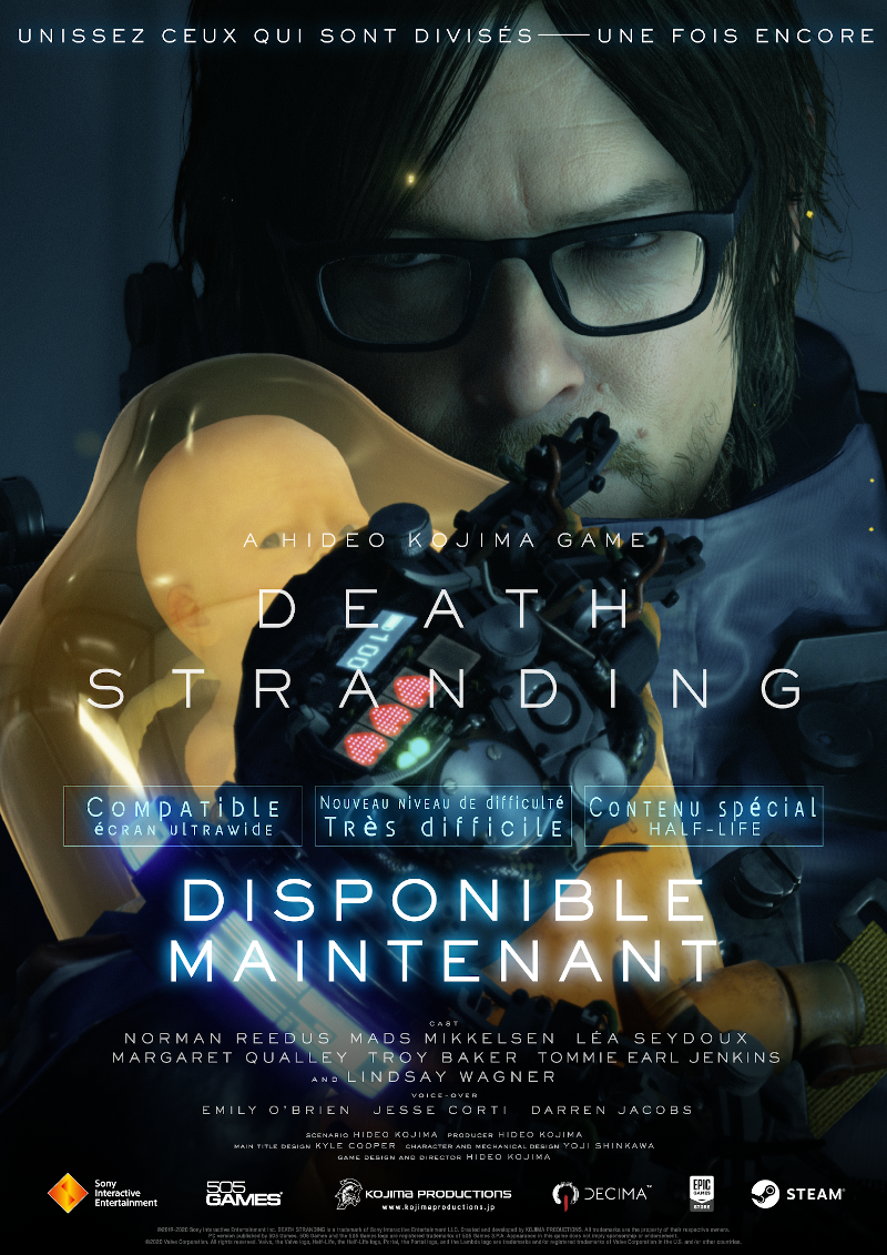 505GamesFR's tweet image. #Concours : #DeathStranding sort aujourd&apos;hui sur PC ! 

🔄 RT + follow pour tenter de remporter un lot composé d&apos;une édition limitée de DEATH STRANDING et d’une paire de solaires de la collaboration HIDEO KOJIMA X JEAN-FRANÇOIS REY 😎

TAS le 20/07

Détails du concours ⬇️