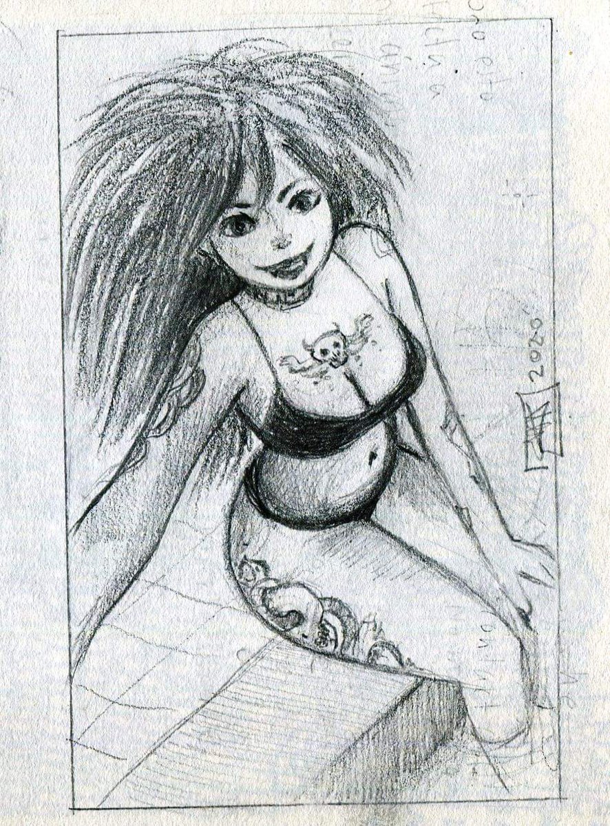CCroocks's tweet photo. Im Cece Delgado a comic artist and storyteller from Bolivia.
I love dark, terrifying, mysterious and funny tales, illustrations, comics and books.
Im a nostalgic person who likes psychological stories and dark humor.
#under1kgang
#under10kgang
#originalcharacter
#ArtistOnTwitter https://t.co/E1eJVdgzix