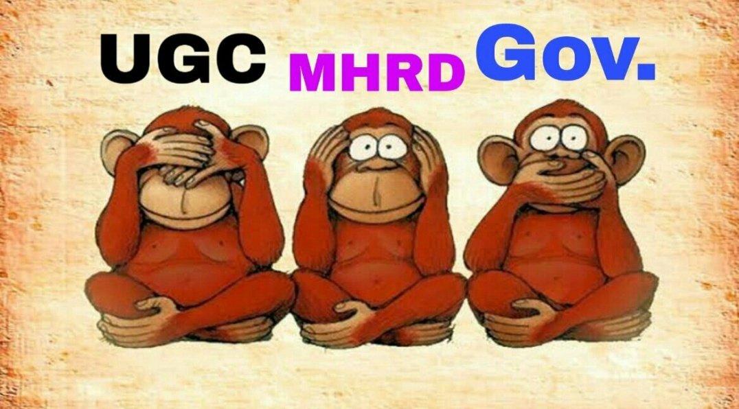 FinalStudents's tweet photo. Large number of students are opposing the exams. Yet the @ugc_india @DrRPNishank &amp; #Government has remained silent like Gandhiji's 3 monkeys.
Injustice is happening to students.
But remember, Gandhiji has always said that "Raise ur voice against injustice."
#BoycottUGCGuidelines https://t.co/1N1bKMi69O