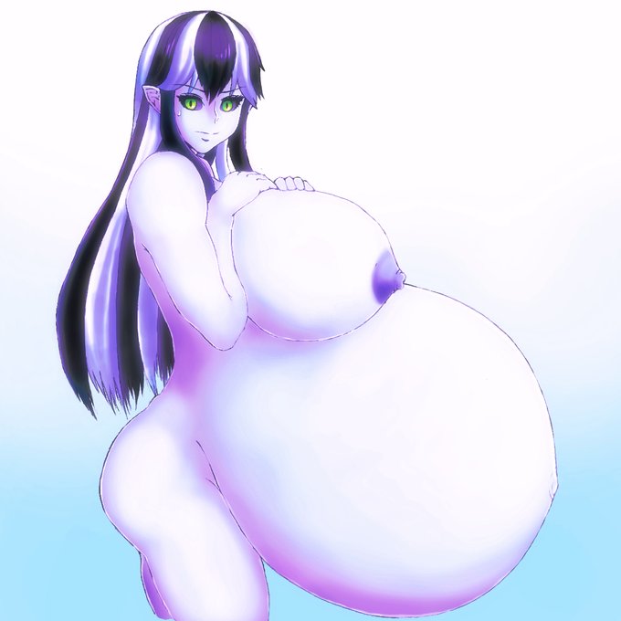 [R-18] ウィスプ(対魔忍TRPG) #妊婦 #ボテ腹 #母乳 #多胎 #青肌 #版権 #対魔忍RPG #ウィスプ https://t.co/InJqIgX4OG 