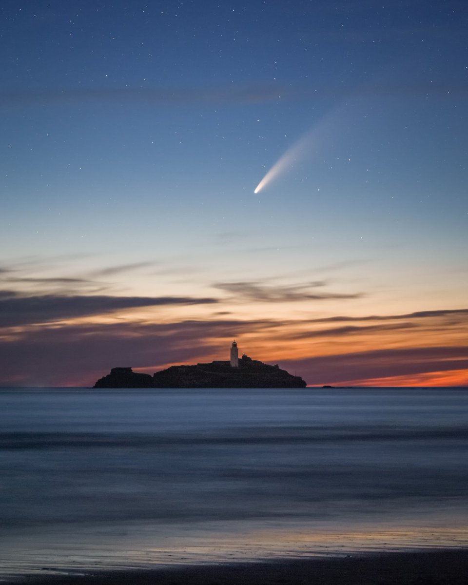 Plume.  
Comet Neowise and Godrevy Lighthouse. I am in total awe of this icy visitor to our solar system, next visible from Earth in another 6,766 years! 
#cometneowise #comet #neowise #godrevy #lighthouse #cornwall #longexposure