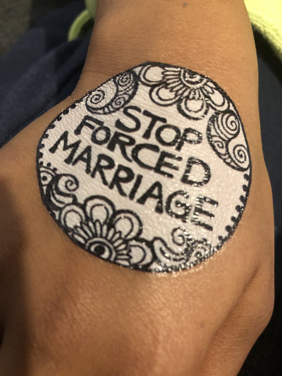 coaching_84's tweet image. Everyone wants these temporary tattoos. Thank you @wmpsentinel #stopforcedmarriage